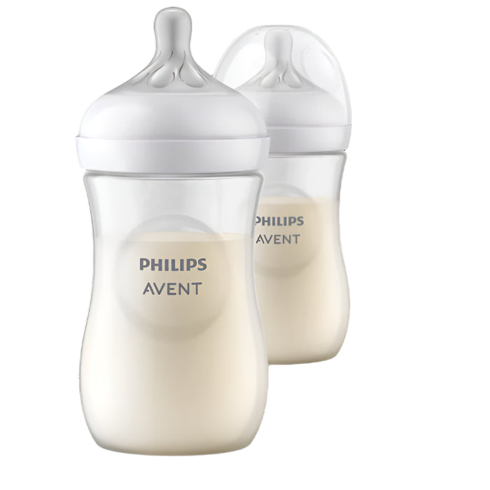 Duo Teteros Natural Response Avent 3.0 1 mes+ 9Oz Traslúcido