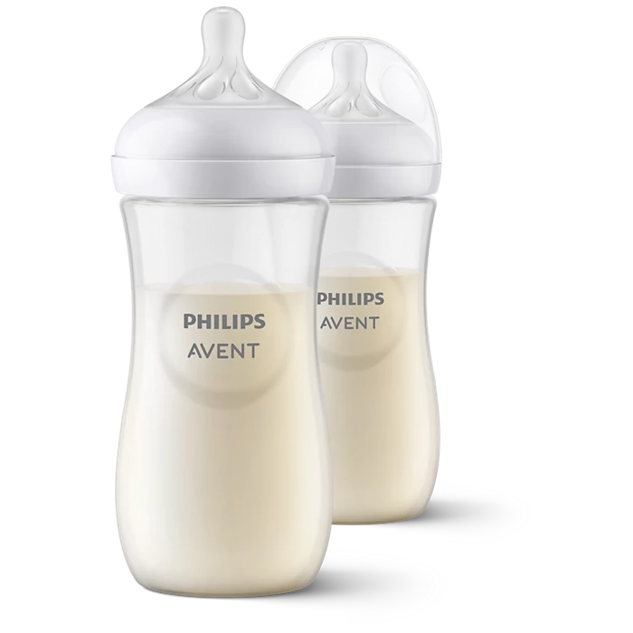 Duo Teteros Natural Response Avent 3.0 1 mes+ 11Oz Traslúcido