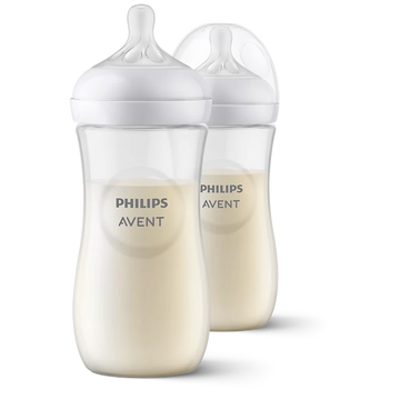 Duo Teteros Natural Response Avent 3.0 1 mes+ 11Oz Traslúcido