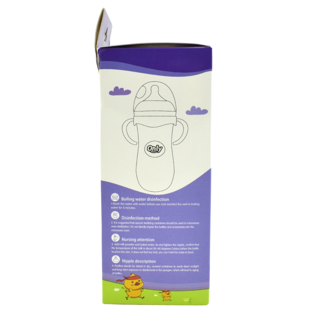 Tetero Transparente 11 Oz Estampado Delfín
