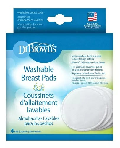 Set De Protectores De Lactancia Reutilizables X4 Unidades