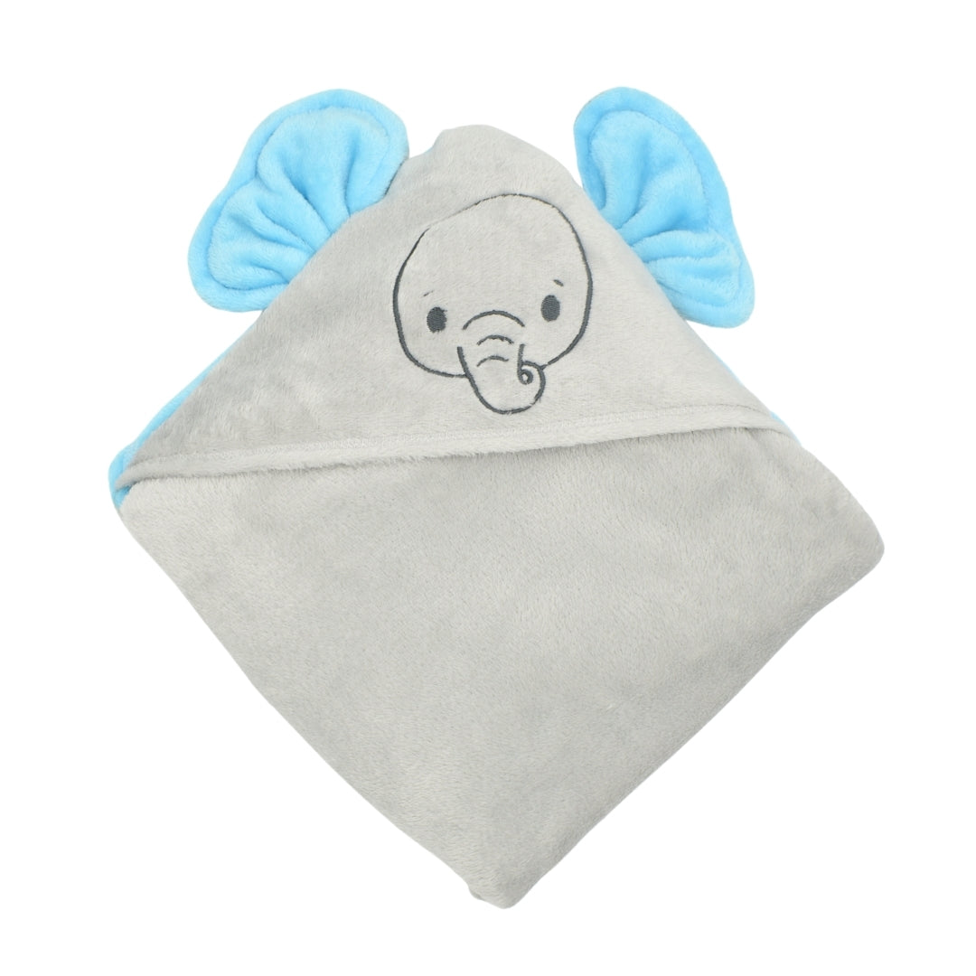 Cobija Doble Faz Con Capucha Estampado Elefante