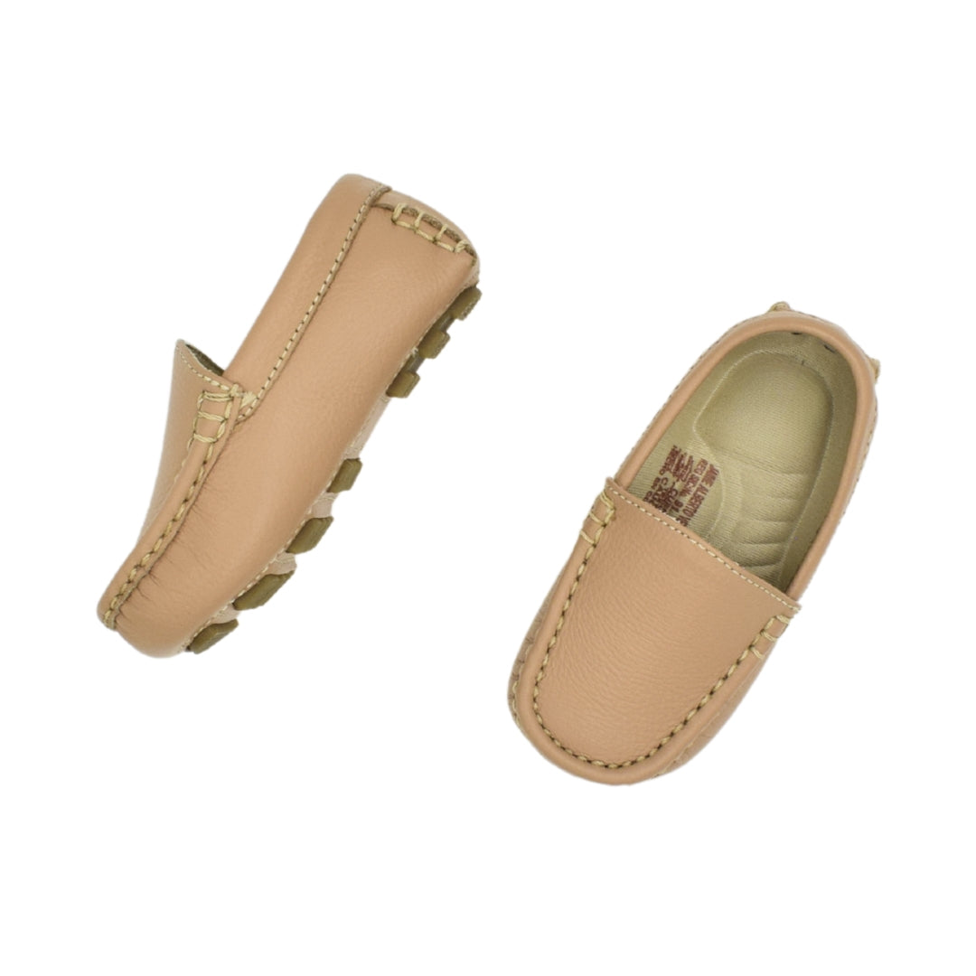 Zapato Mocasín En Cuero Camel-Mani