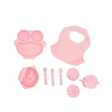 Vajilla En Silicona 10 Piezas En Forma De Buho